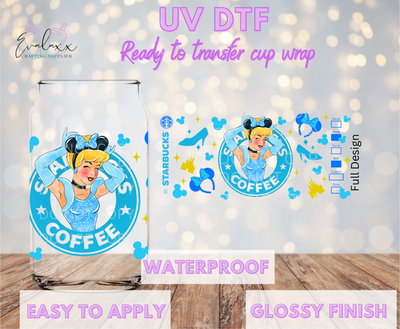 Cindi Coffee UV DTF Cup Wrap
