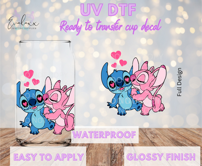 Alien Love 2 UV DTF Cup Decal