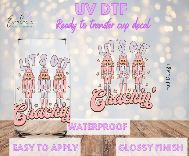 Let's get cracking UV DTF Cup Decal