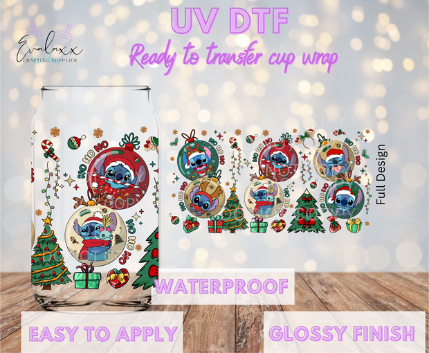Alien Ornaments  UV DTF Cup Wrap