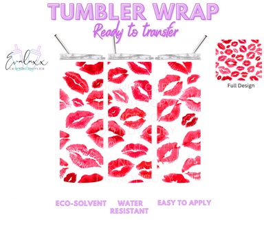Red lips Tumbler Wrap