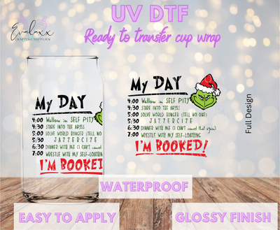 I'm Booked UV DTF Cup Decal