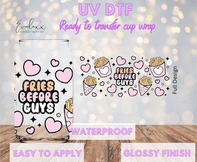 Fries before guys UV DTF Cup Wrap