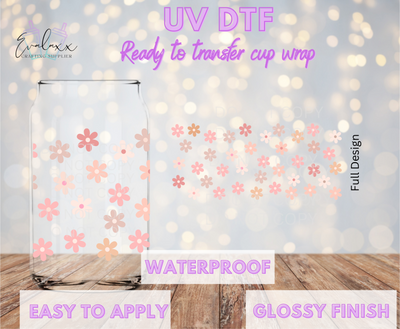 Little Daisys UV DTF Cup Wrap