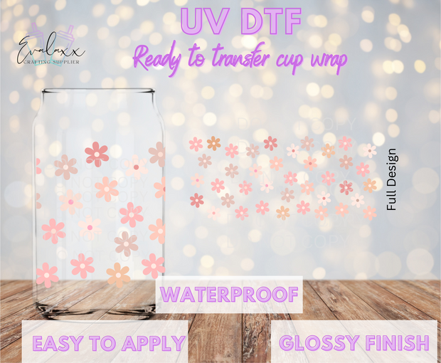 Little Daisys UV DTF Cup Wrap