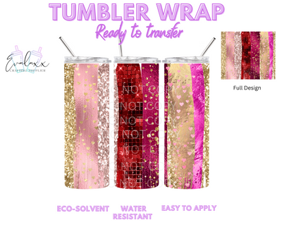 Pink Pattern Tumbler Wrap