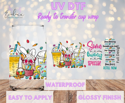 Some bunny special UV DTF Cup Wrap