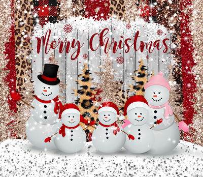 Merry Christmas Snowglobe Family