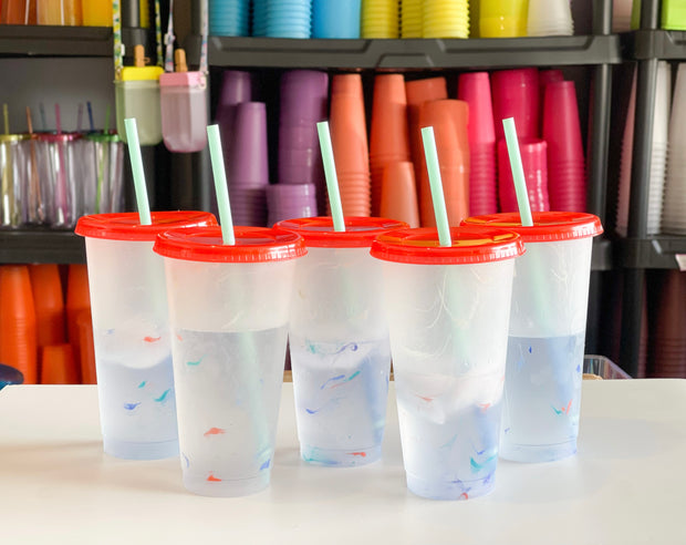 Marble Color Changing Cold Cups 24oz